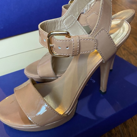 Nude Open Toe, heeled sandals - Picture 4 of 7